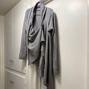 Unique asymmetrical cashmere blend sweater - size small